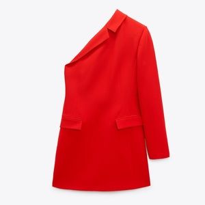 Zara Asymmetrical Blazer Dress